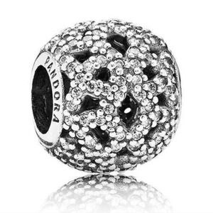 Pandora Shimmering Lace Pave Charm